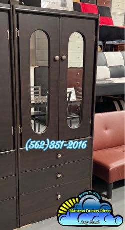 Brown tall closet wardrobe new ropero