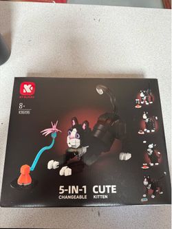KY BLOCKS 5-in-1 Cute Changeable Kitten K96196 building blocks set
