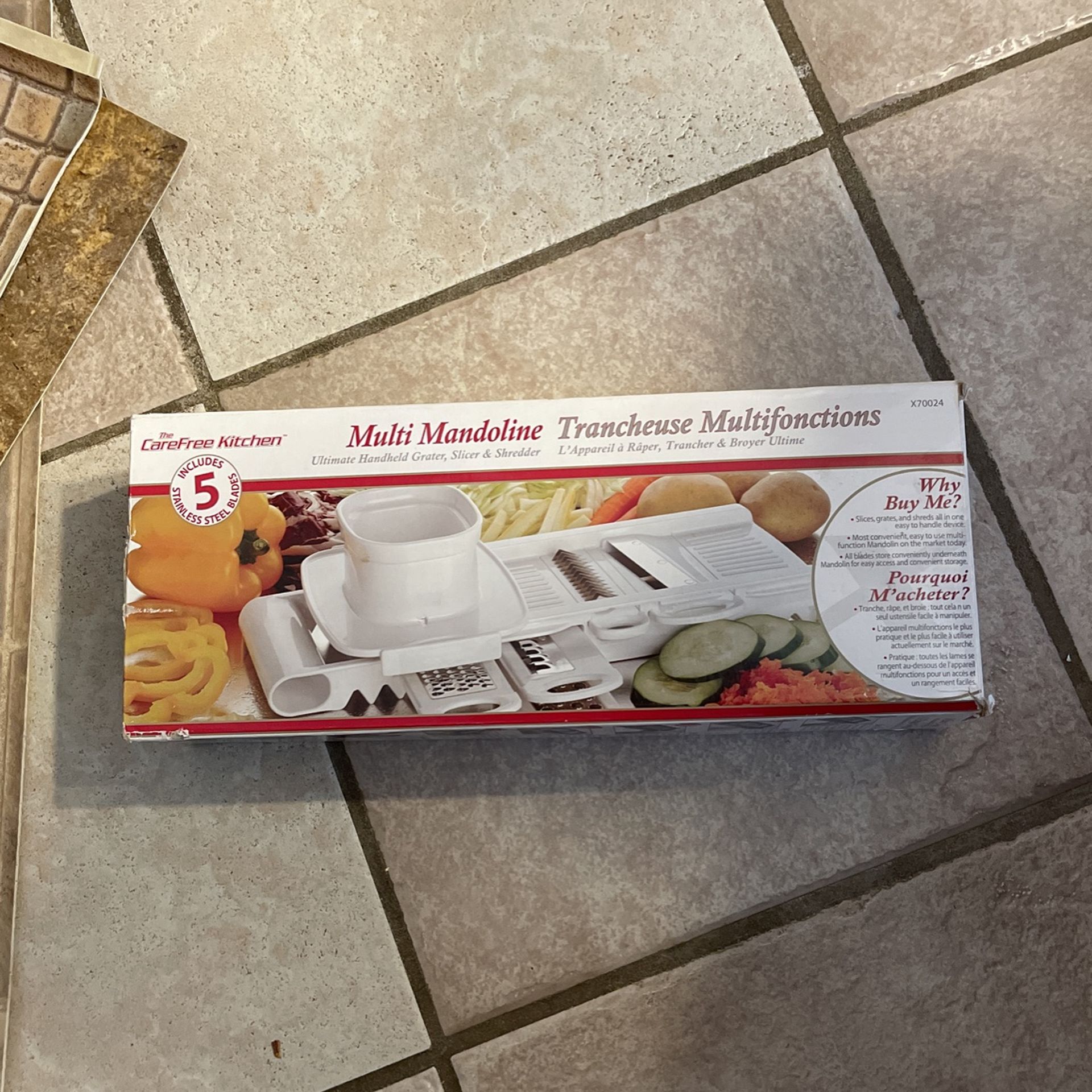 Mandolin Slicer Vegetable Cutter Shred Julienne Grater Hand Tool Multi Mandolin
