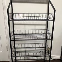 display rack Shelves With Wheels