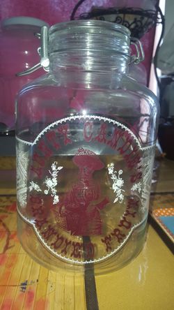 Vintage glass jar