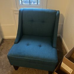 Teal Bluish Green Accent chair 