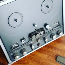 Ampex Reel To Reel With Case Cover