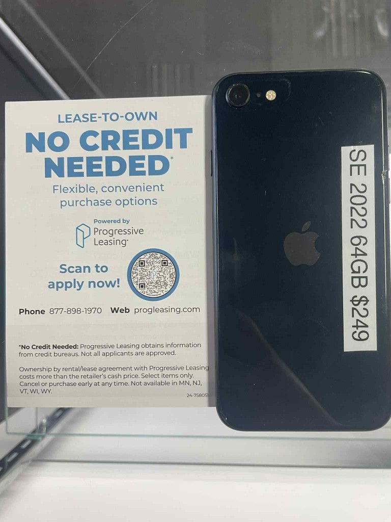 IPHONE SE 2022 64GB - $50 DOWN - NO CREDIT CHECK