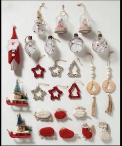 Balsam Hill Nordic Frost Novelty Ornaments