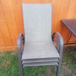 Big Patio Table And 6 Chairs