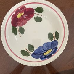Vintage Blue Ridge Southern Pottery Hand painted “POM POM” Serving Bowl