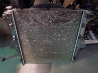 Dodge Ram diesel radiator and fan
