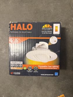 HALO RA 5/6 in. Integrated LED Recessed Light Trim, 600 Lumens/900 Lumens, 5 Selectable CCT, D2W, 120-Volt