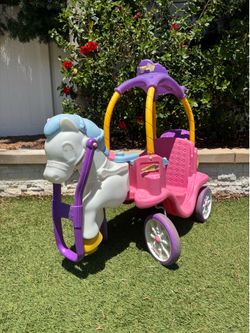 Little Tikes Princess Horse & Carriage Ride-On – Pink