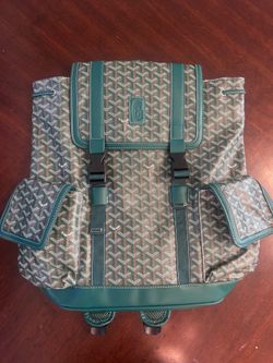 Green goyard backpack