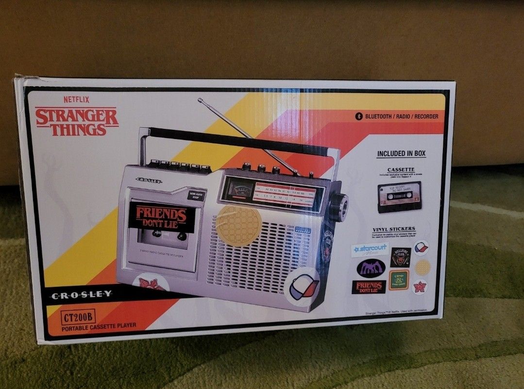 Netflix Stranger Things Cassette Recorder EXCLUSIVE Portable Bluetooth Player