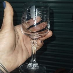 3 Crystal Princess house glasses