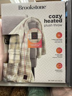 COZy heated plush throw