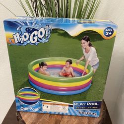 H2OGO! Rainbow Inflatable Play Pool