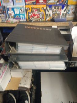 Football binders over 600 rookie cards