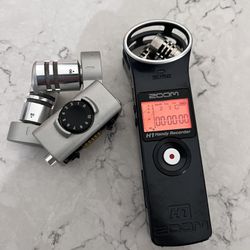 Zoom H1 Handy Recorder And Zoom XYH-6 Mic