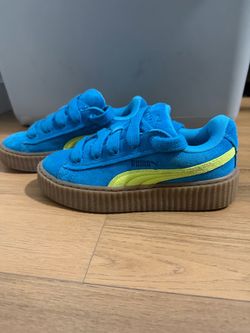 Puma Suede Creeper Sneakers Blue Yellow