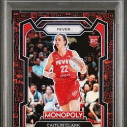 Caitlin Clark Monopoly Classic Red Icons RC PSA 10