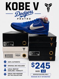 🔥 NIKE KOBE V PROTRO “DODGERS” — SIZE 12 🔥