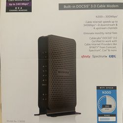 NetGear - Router Modem combo (works With Xfiniti, Spectrum)