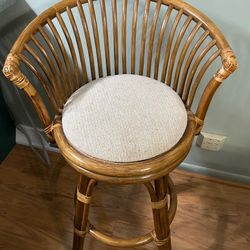 Bamboo Stools  Set Of 2