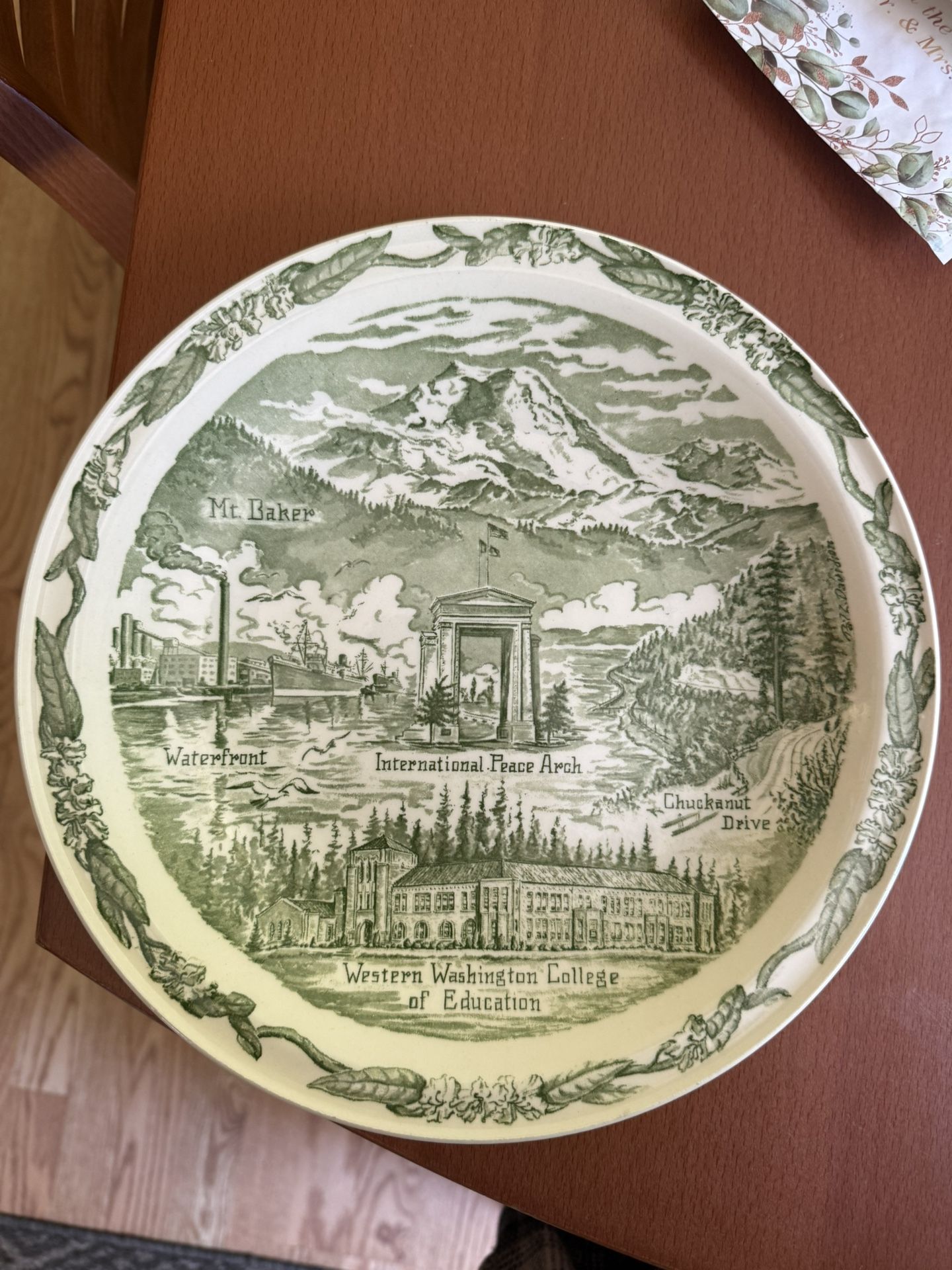 Vernon Kilns Bellingham WA Souvenir State Plate