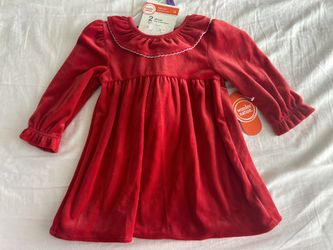 Toddler Girl 12 M Red Velvet Dress