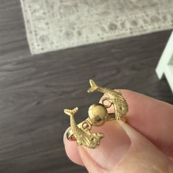 14K Gold Hawaiian Spinner Dolphin Ring – Unique Vintage Style