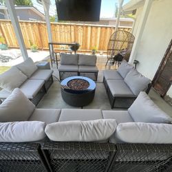 Outdoor Furniture Set Fire pit Not Included 