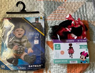 Infant Batman & Minnie Mouse costume sold separately