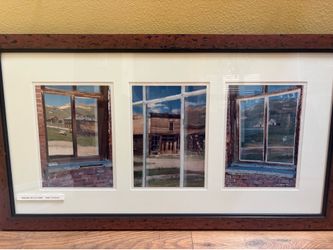 “Window Reflections” Bodie 3 panel framed art print