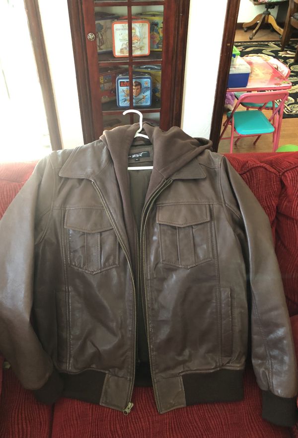 Brown Black Rivet Leather Men S Jacket M For In Whittier Ca Offerup