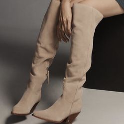 Sam Edelman Women's Julee Over-The-Knee Western Boots NWOT 