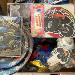 Monster truck party supplies