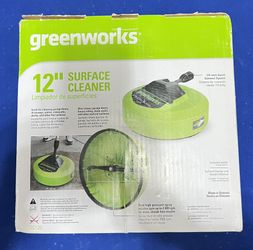 Greenworks 12” Surface Cleaners for Electric Pressure Washers