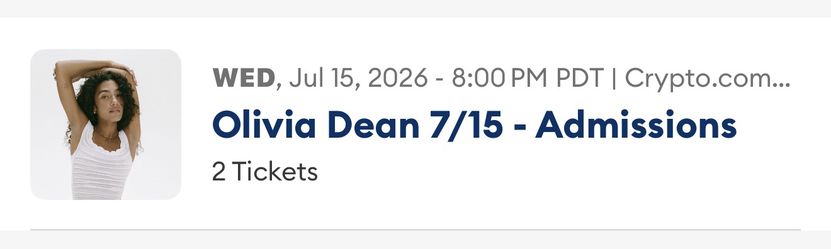 Olivia Dean Crypto 07/15