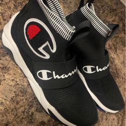 MEN'S CHAMPION RALLY PRO HIGH-TOP SLIP ON SNEAKERS