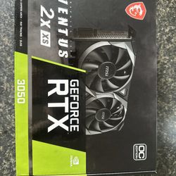 MSI GeForce RTX 3050 VENTUS 2X OC 8GB GDDR6 Graphics Card
