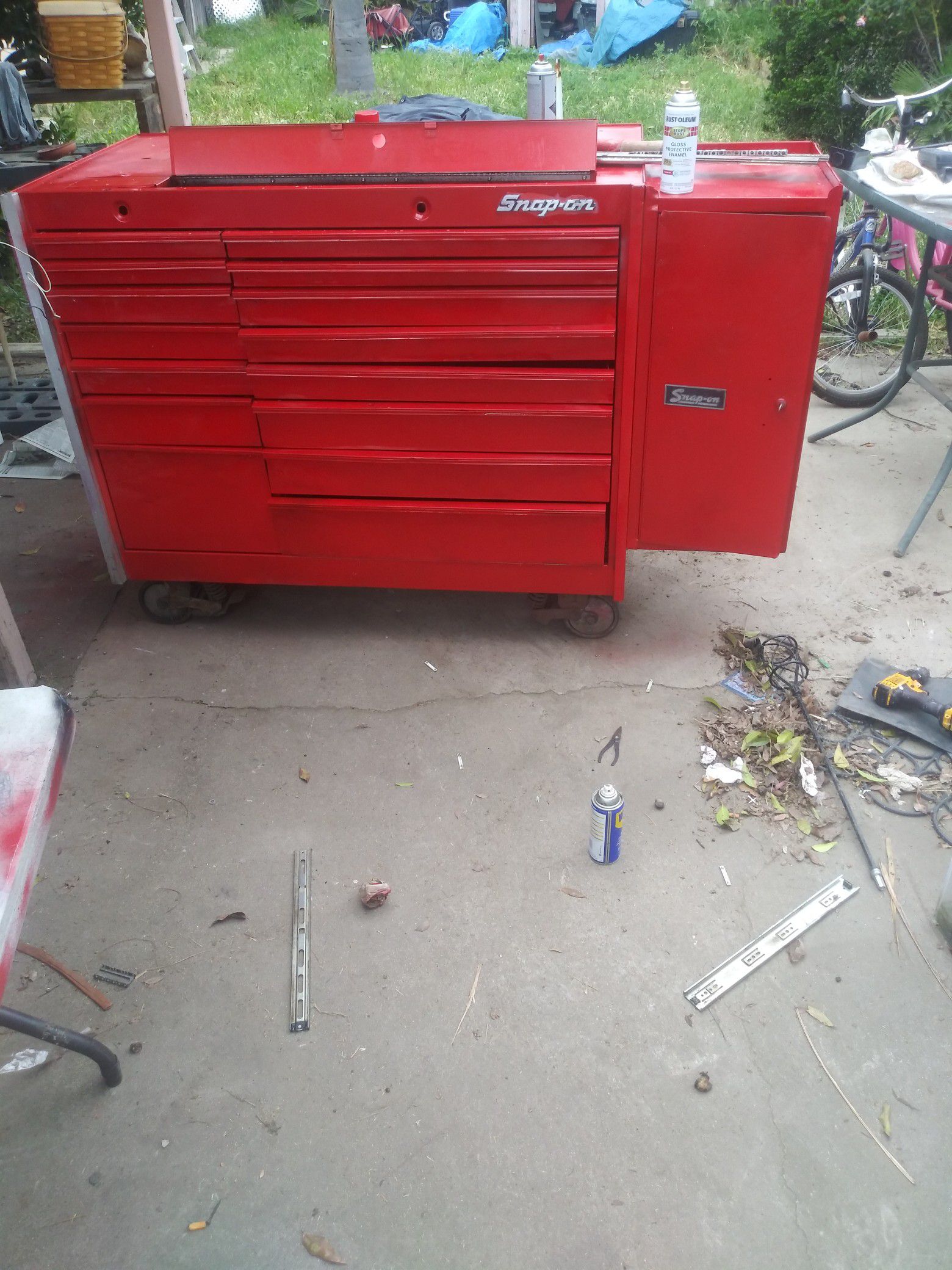 Snap on tool box with side cabinet for sale or trade