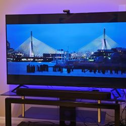 Glass And Metal Tv Stand