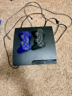 Sony PlayStation 3 Slim Console with 2 Controllers