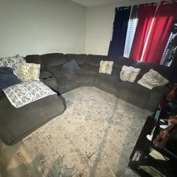 Grey Sectional Family Couch