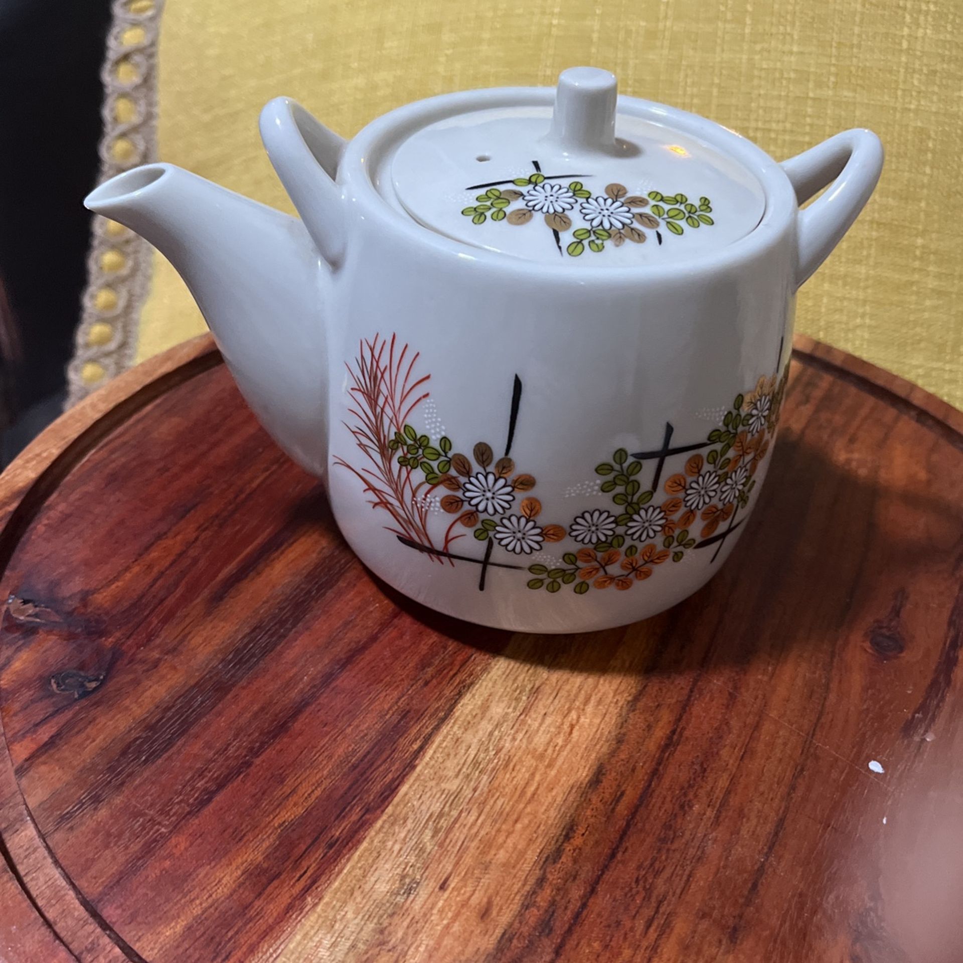 VINTAGE JAPAN MADE PORCELAIN TEA KETTLE