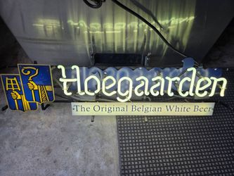 Hoegaarden Belgian White Beer Neon Bar Sign