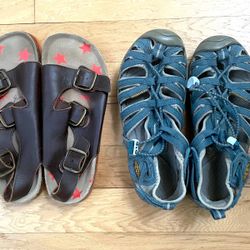 Kids Summer Shoes; Size 3: KEENS, Mini Boden & Rain Boots  