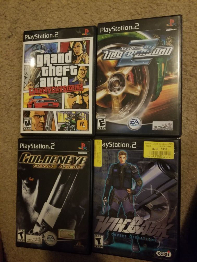 PS2 Games bundle of 4