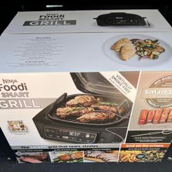 New Ninja Foodi Smart 5-in-1 Indoor Grill with 4qt Air Fryer