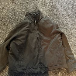 The Original Arizona Denim Jean Fleece Line Trucker Biker Jacket Size XL Vintage