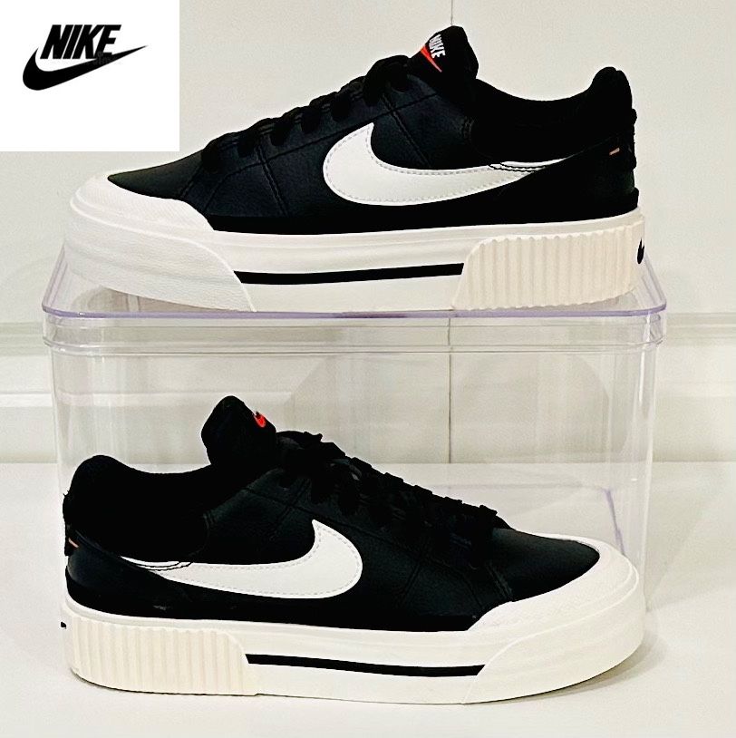 Nike Court Legacy Lift ‘Black / White [DM7590-001] NEW!  SIZE: 6.5 WOMEN’s / CM: 23.5